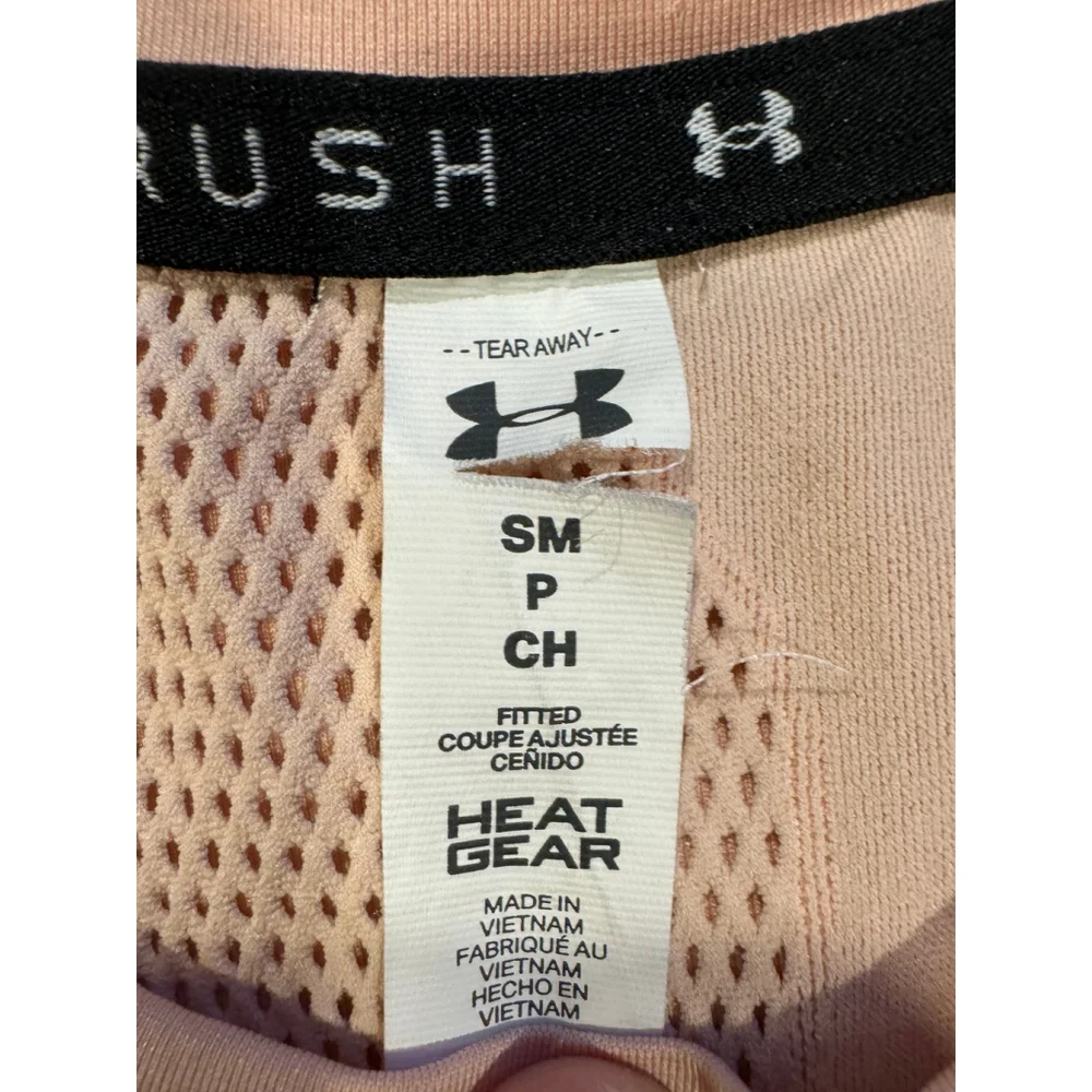 Under Armour Rush Women's Pink Athletic Top - Size S - Picture 7 of 7